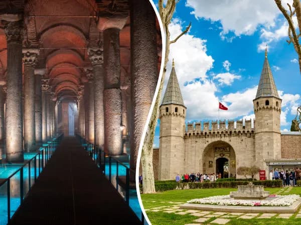 Basilica Cistern and Topkapi Palace Combo Guided Tour