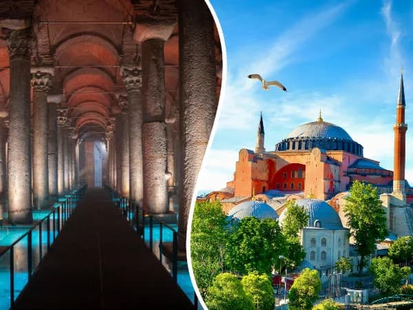 Basilica Cistern & Hagia Sophia Skip-the-Ticket-Line Entry Tickets with Audio Guide